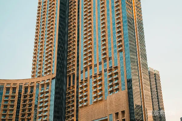 高清摄影 现代玻璃幕墙高层建筑
