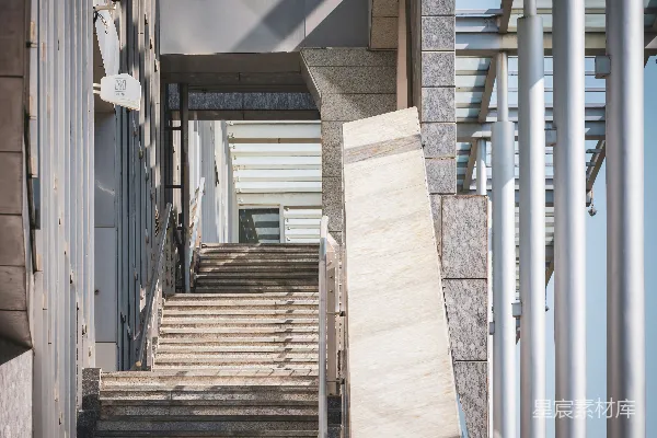 高清摄影 一阶通往建筑物的楼梯