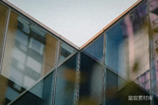高清摄影 现代建筑，带有反射玻璃幕墙。