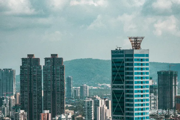 高清摄影 摩天大楼主宰了繁忙城市的天际线。