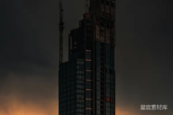 高清摄影 黑白相间的混凝土建筑