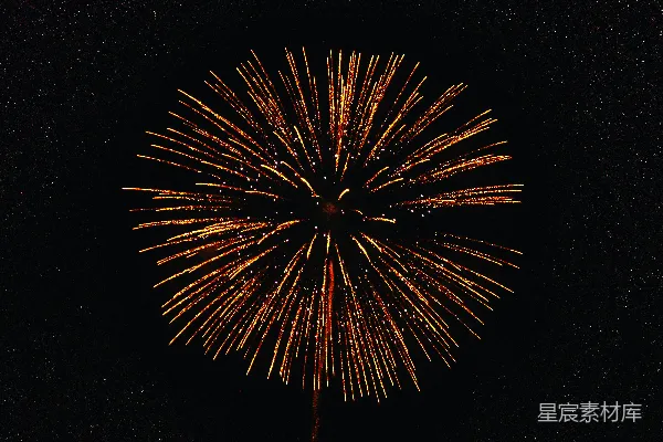 夜间红白烟花