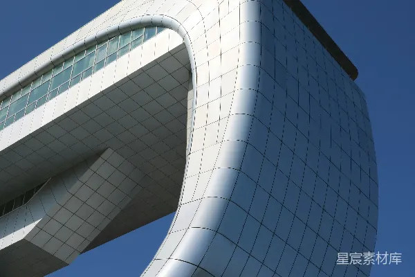 高清摄影 现代建筑与清澈的蓝天背景