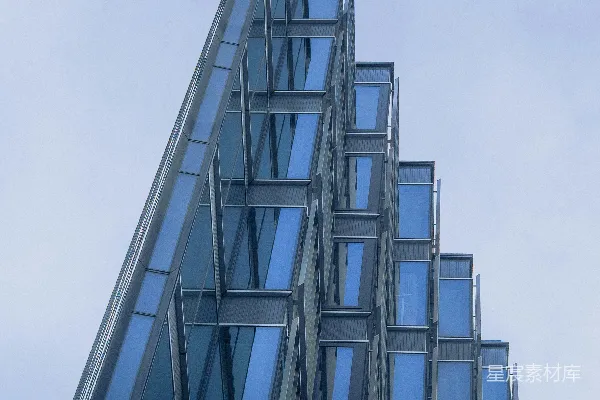 高清摄影 现代几何设计的玻璃建筑