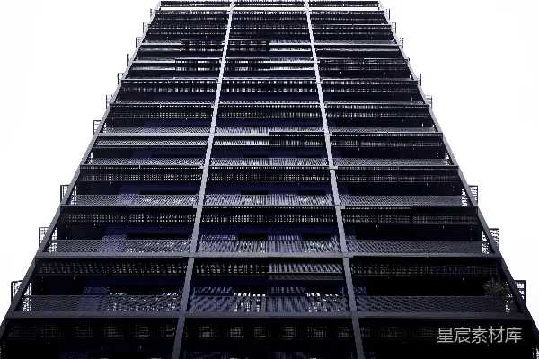 高清摄影 黑白混凝土建筑