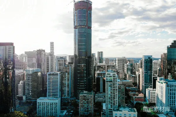全景混凝土建筑视图