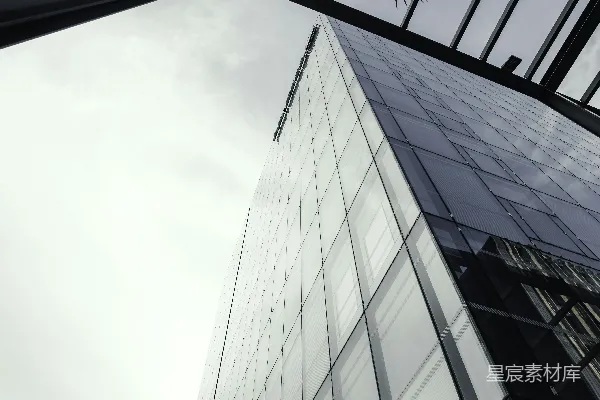 高清摄影 低角度拍摄的玻璃建筑