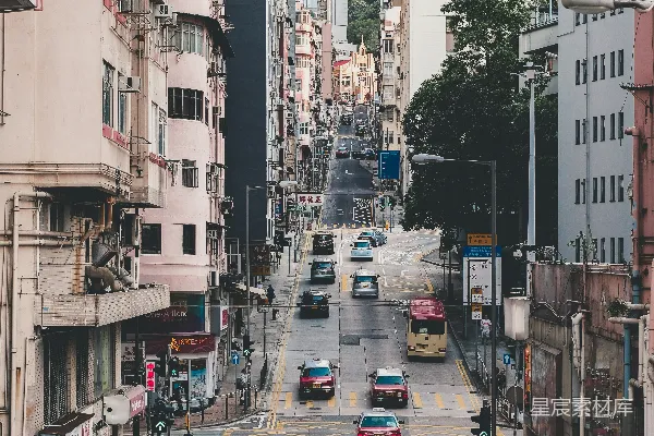 白天车辆在路上行驶