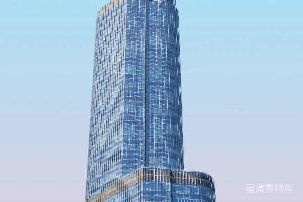 高清摄影 蓝棕色窗帘玻璃墙建筑