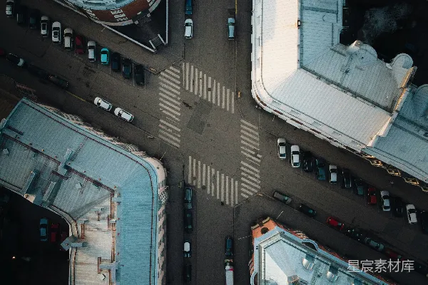 高清摄影 城市建筑在白天的空中俯瞰图