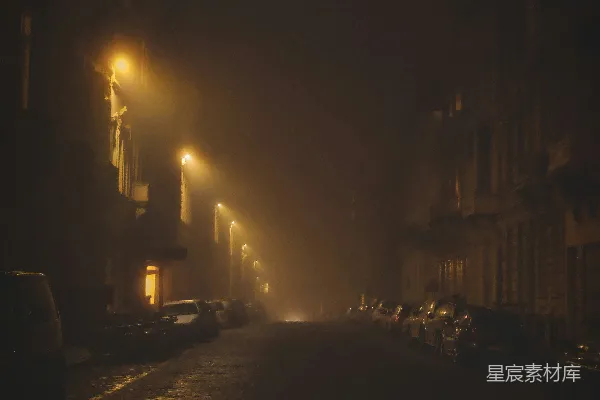 高清摄影 夜晚的街灯