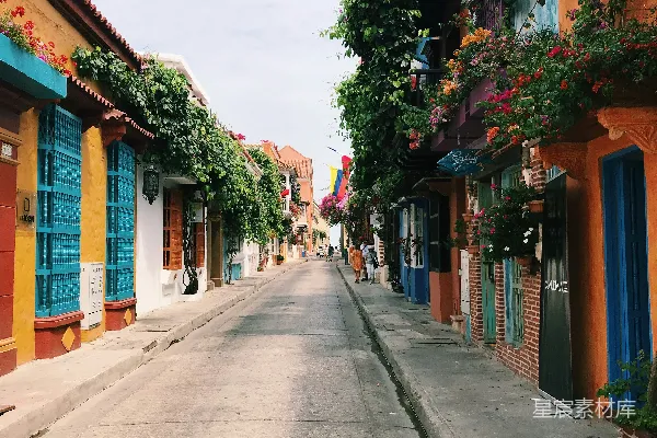高清摄影 白天拍摄的街道巷道照片