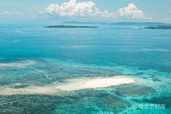 沙洲的航空照片