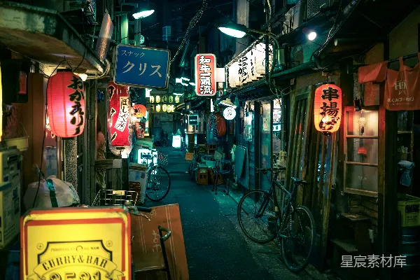 高清摄影 商店之间的空路