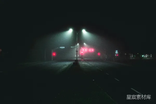 高清摄影 夜晚的路