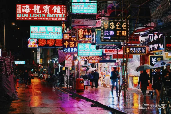 高清摄影 路上行走的人
