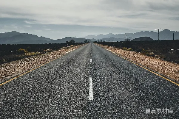 高清摄影 空荡的路