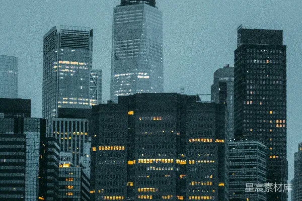 黑白高层建筑