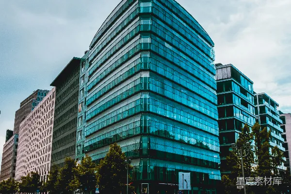 高清摄影 一座大型玻璃建筑