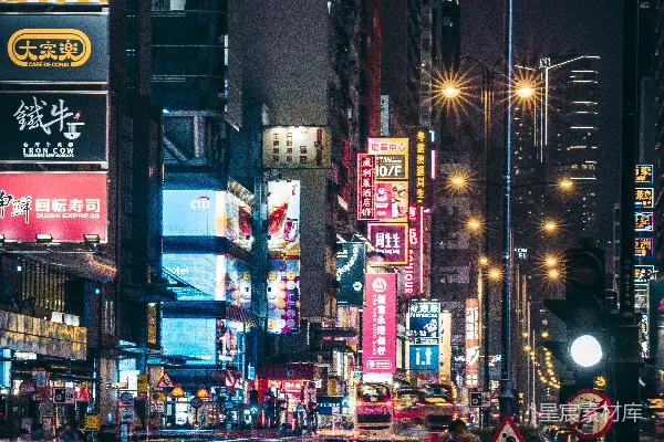 高清摄影 夜间道路上车辆的延时摄影