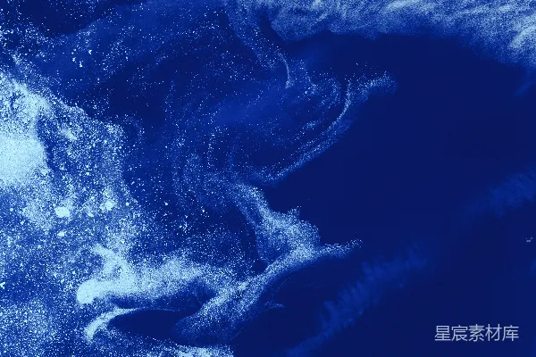 高清摄影 蓝色和白色的大海波浪