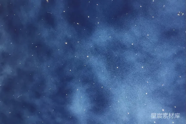高清摄影 蓝白星辰夜