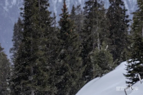一个男人骑着雪板滑下覆盖着白雪的斜坡