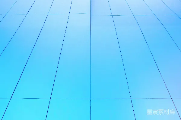 高清摄影 蓝白相间的混凝土建筑