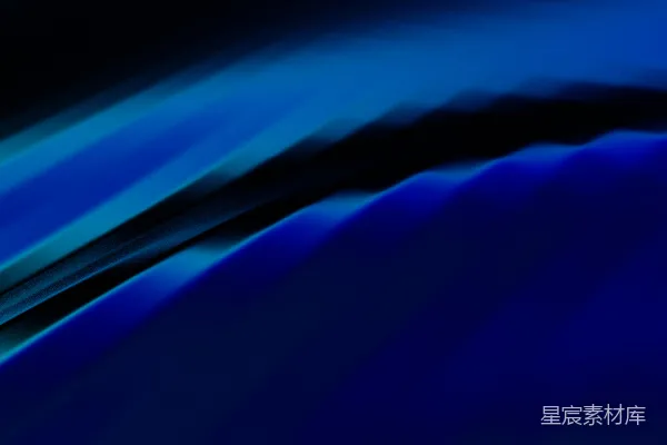 高清摄影 蓝色抽象波浪创造出动感的设计。
