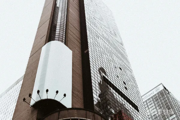 高层建筑的低角度视角