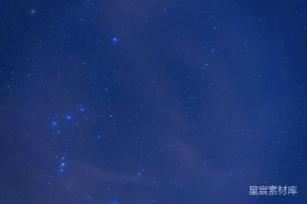 高清摄影 夜晚蓝天繁星闪烁
