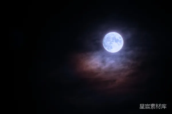 高清摄影 天上的满月