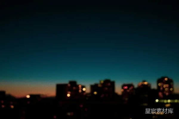 高清摄影 城市天际线在夜间