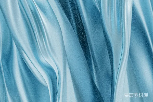 高清摄影 一幅蓝色织物的特写视图