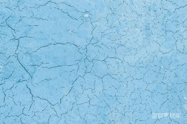 高清摄影 一个有裂缝的蓝色表面