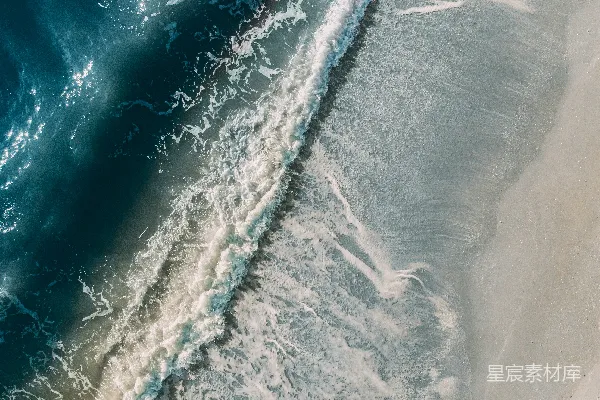 高清摄影 海浪的空中摄影