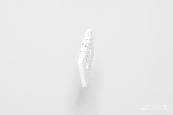 高清摄影 白色磁带与白色背景