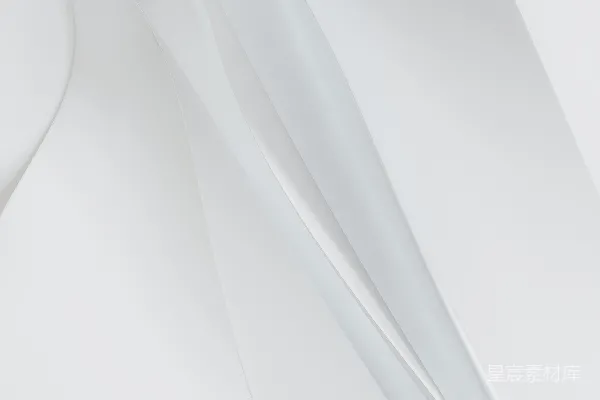 高清摄影 白布优雅地折叠和飘动。