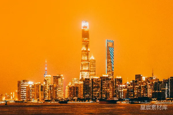 一个有许多高楼的大城市