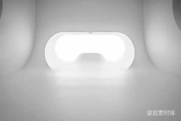 高清摄影 白色圆形框架在白色表面上