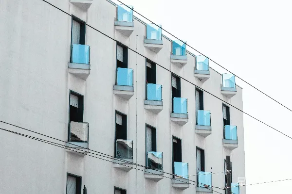高清摄影 白色混凝土建筑