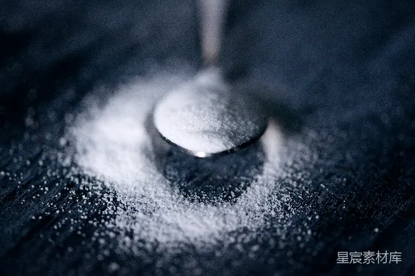 高清摄影 一勺粉末