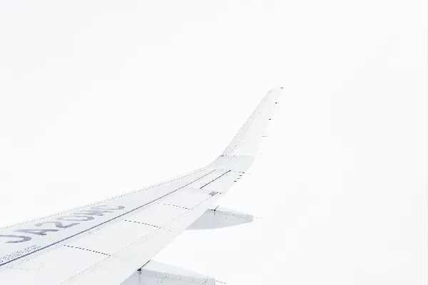 高清摄影 白飞机在空中