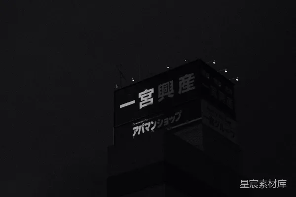 高清摄影 灰度照片中的高层建筑