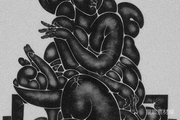 高清摄影 一幅黑白画，描绘一个坐在椅子上的女人。