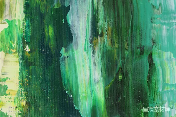 高清摄影 绿色和白色抽象画