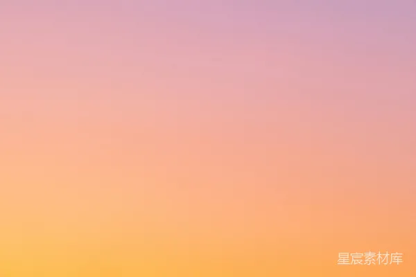 高清摄影 橙色和黄色的天空在日落时分