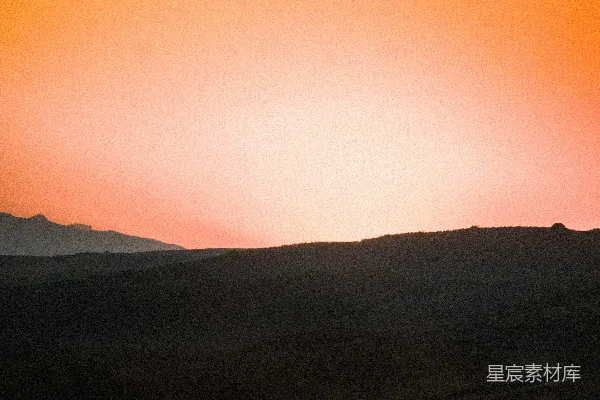 高清摄影 夕阳下山的剪影