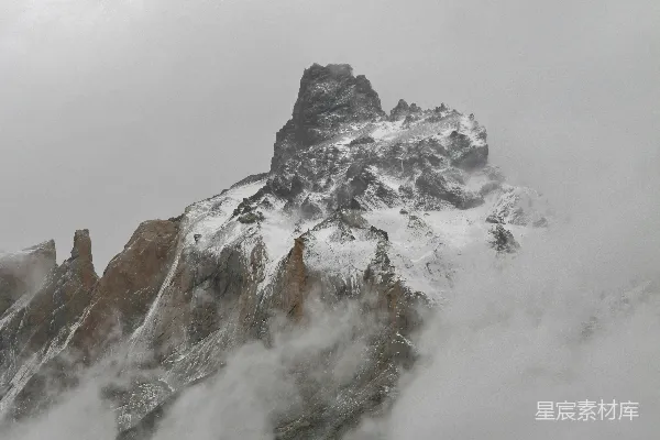 高清摄影 雪山航拍摄影