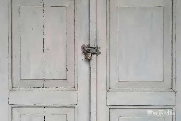 高清摄影 白色木门